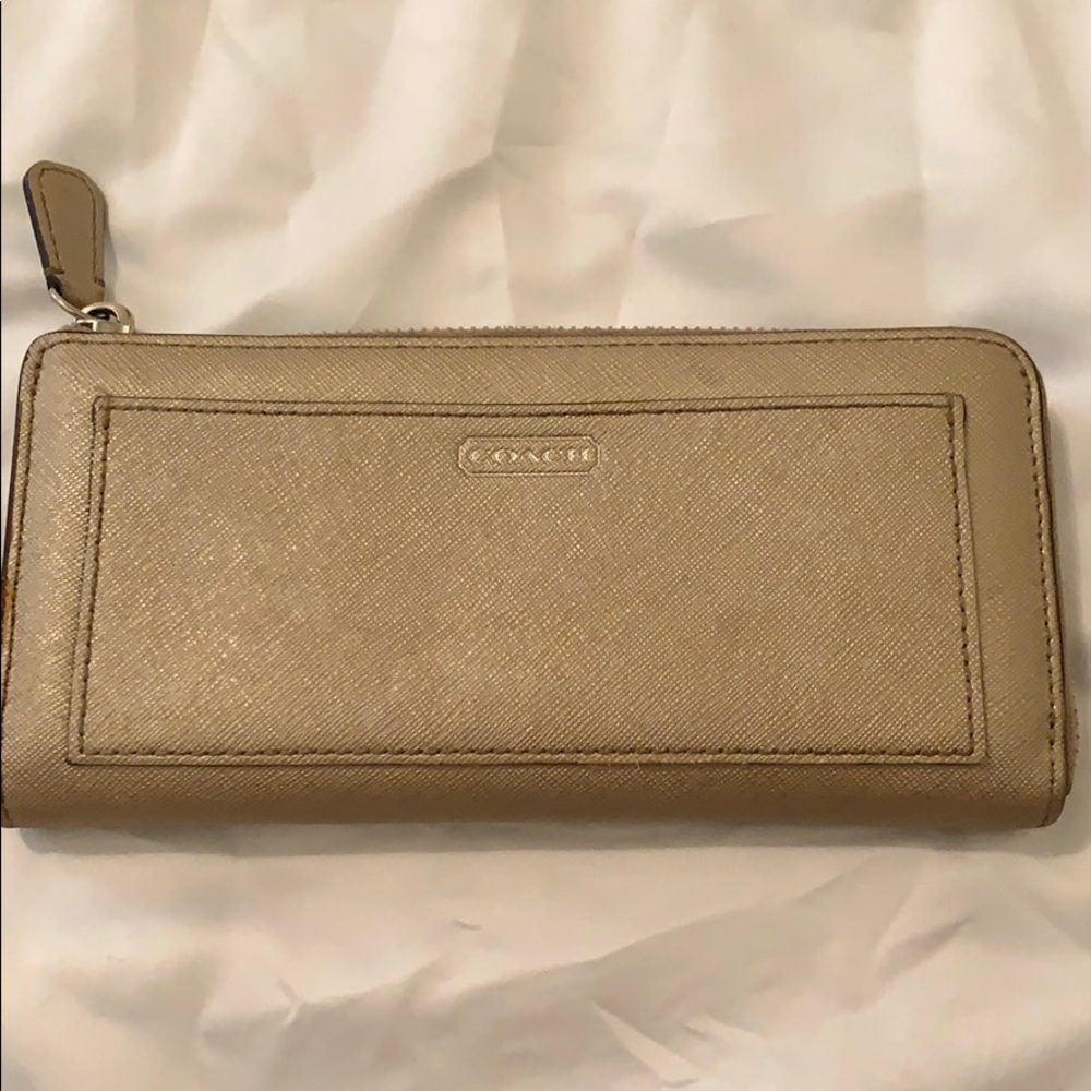 Gold Coach Wallet